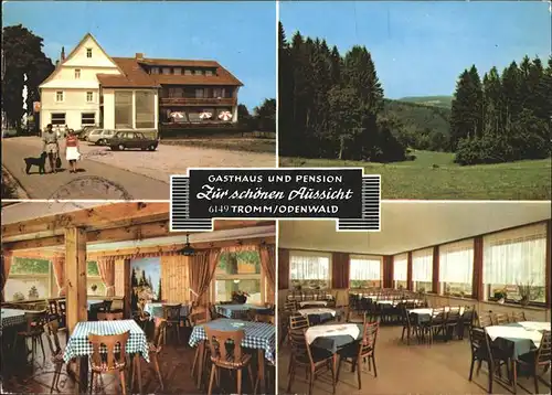 Tromm Odenwald Gasthaus Pension Zur schoenen Aussicht Kat. Grasellenbach