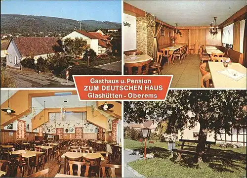Glashuetten Taunus Gasthaus Zum Deutschen Haus Roland Seel Kat. Glashuetten