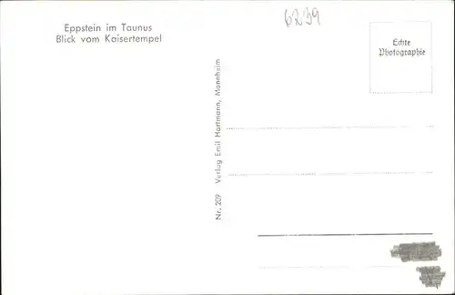 Eppstein Taunus Blick vom Kaisertempel Kat. Eppstein