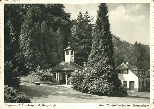 Auerbach Bergstrasse Wachthaeuschen im Fuerstenlager Kat. Bensheim