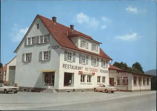 Lauten-Weschnitz Gasthaus Metzgerei Pension Hans Hofmann Auto Kat. Rimbach