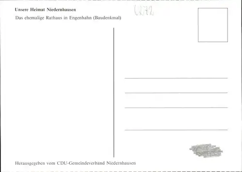 Niedernhausen ehem. Rathaus Engenhahn Kat. Niedernhausen