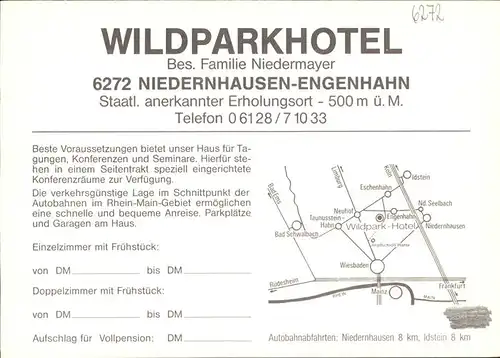 Niedernhausen Wildparkhotel Kat. Niedernhausen