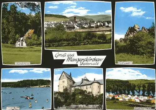 Mengerskirchen Campingplatz Waldkapelle Galgenkopf Schloss Kat. Mengerskirchen