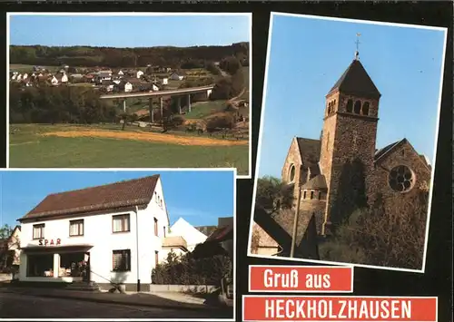Heckholzhausen Kirche Panorama Kat. Beselich