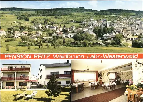 Waldbrunn Westerwald Lahr Pension Reitz Kat. Waldbrunn (Westerwald)