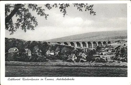 Niedernhausen Taunus Autobahnbruecke Kat. Niedernhausen