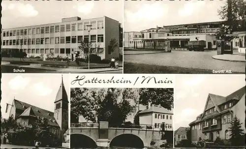 Hattersheim Main Schule Sarotti AG Kirche / Hattersheim am Main /Main-Taunus-Kreis LKR