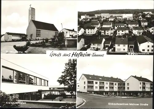 Hofheim Taunus Thomaskirche Kreisgymnasium Mainzer Strasse Kat. Hofheim am Taunus