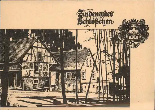 Fischbachtal Odenwald Wald-Cafe Zindauer Schloesschen Kat. Fischbachtal
