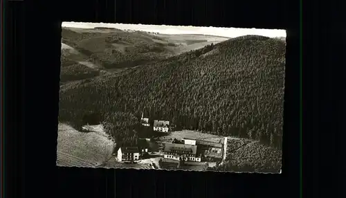 Oberkirchen Sauerland Berghotel Hoher Knochen Luftaufnahme Kat. Schmallenberg