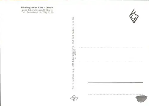 Eibelshausen Erholungsheim Kunz Jakobi Kat. Eschenburg