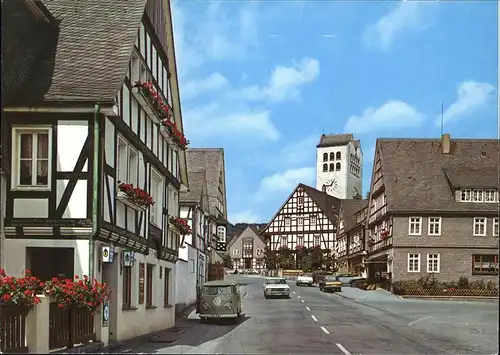 Fredeburg Schmallenberg Ortskern Fredeburg Stadtkirche / Schmallenberg /Hochsauerlandkreis LKR