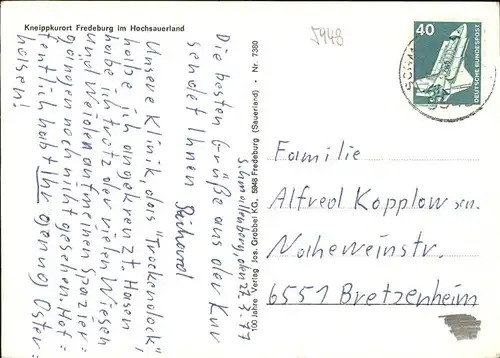 Fredeburg Schmallenberg Teilansicht Kneippkurort Fredeburg / Schmallenberg /Hochsauerlandkreis LKR