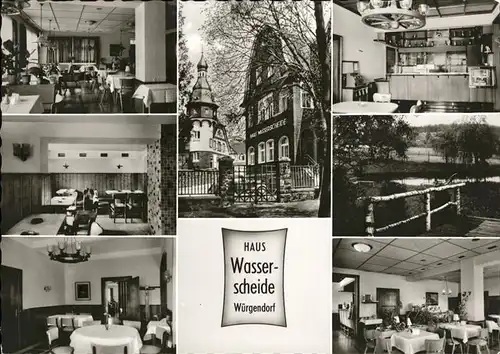 Wuergendorf Hotel Wasserscheide Kat. Burbach