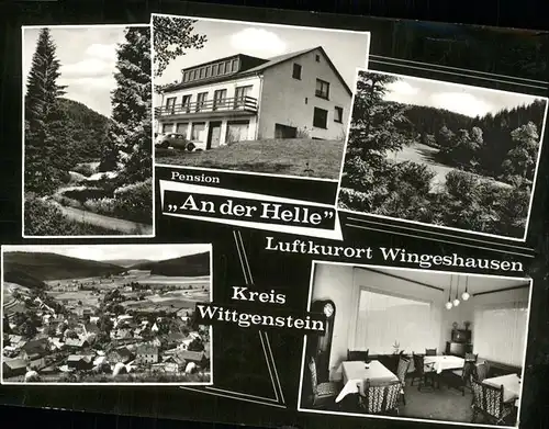 Wingeshausen Pension An der Helle Teilansicht Wingeshausen Kat. Bad Berleburg