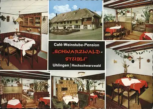 uehlingen-Birkendorf Cafe Weinstube Pension Schwarzwald Stuebli / uehlingen-Birkendorf /Waldshut LKR