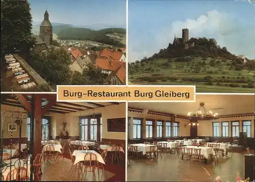 Wettenberg Hessen Burg Gleiberg Teilansichten Burg Restaurant Kat. Wettenberg