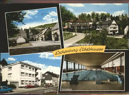 Eibelshausen Erholungsheim Kunz Jacobi Hotel Schulz Hallenbad Kat. Eschenburg