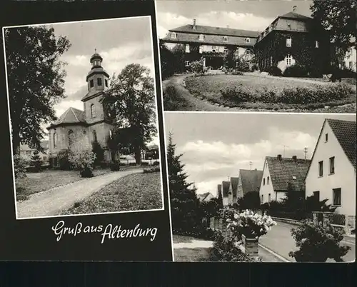 Altenburg Alsfeld Teilansichten Altenburg Kirche Kat. Alsfeld