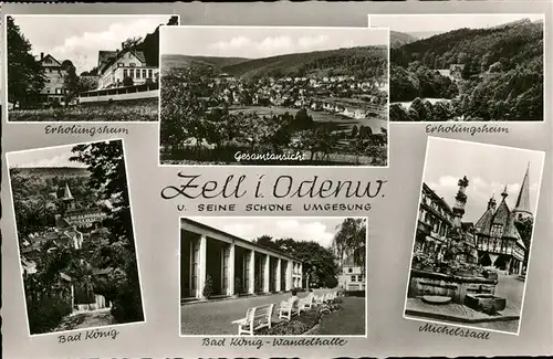 Zell Odenwald Michelstadt Erholungsheim Bad Koenig Wandelhalle Kat. Bad Koenig