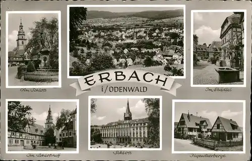 Erbach Odenwald Staedtel Jugendherberge Schloss  Kat. Erbach