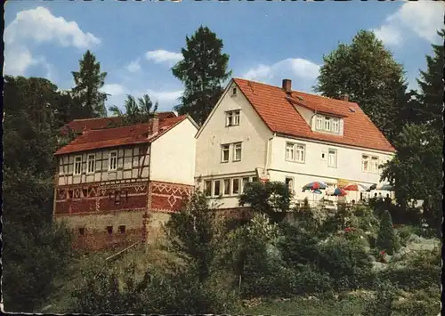 Erzbach Gasthaus Pension zum Forsthaus Kat. Reichelsheim (Odenwald)