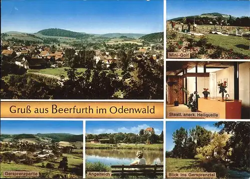 Beerfurth Heilquelle Mini Golf Gersprenztal Kat. Reichelsheim (Odenwald)