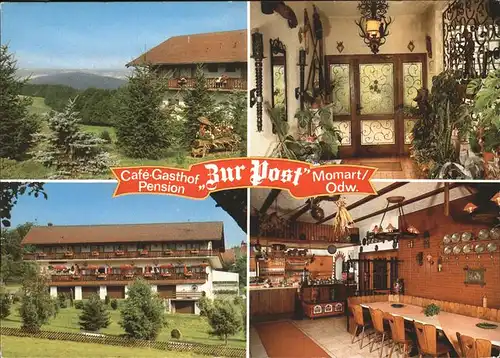 Momart Zur Post Cafe Gasthof Pension Kat. Bad Koenig
