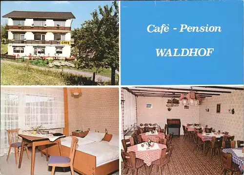 Brensbach Cafe Pension Waldhof Kat. Brensbach