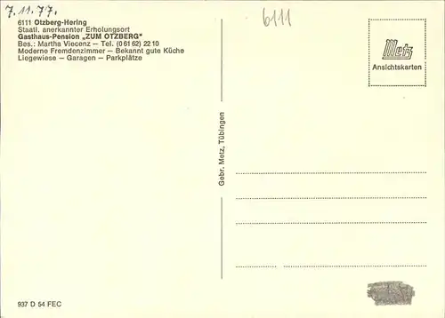 Otzberg Odenwald Gasthaus Pension Zum Otzberg / Otzberg /Darmstadt-Dieburg LKR