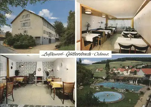 Guettersbach Luftkurort Freibad Haus Schoenblick Kat. Mossautal