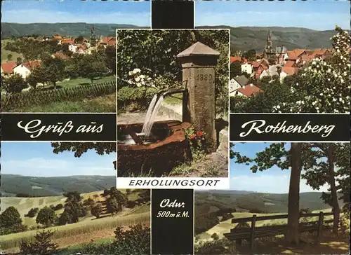 Rothenberg Odenwald Erholungsort Brunnen / Rothenberg /Odenwaldkreis LKR