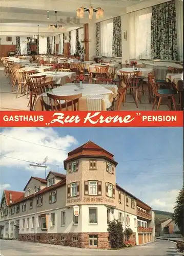 Zell Odenwald Gasthaus Pension Zur Krone Kat. Bad Koenig