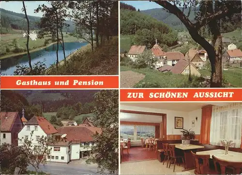 Hesseneck Gasthaus Pension Zur Schoenen Aussicht Kat. Hesseneck