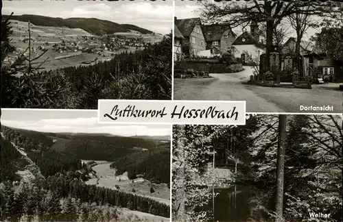 Hesselbach Odenwald Dorf Weiher Kat. Hesseneck
