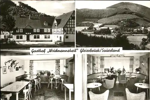 Gleierbrueck Gasthof Waidmannsheil Kat. Lennestadt