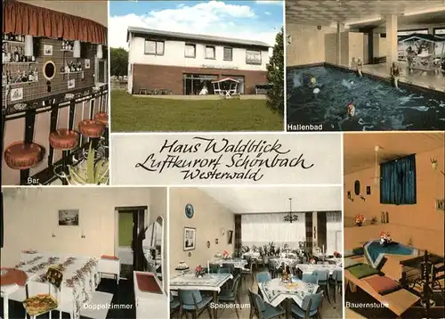 Schoenbach Dillkreis Haus Waldblick Luftkurort Westerwald Kat. Herborn