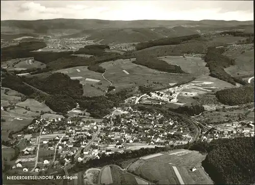 Niederdresselndorf Flugaufnahme Kat. Burbach