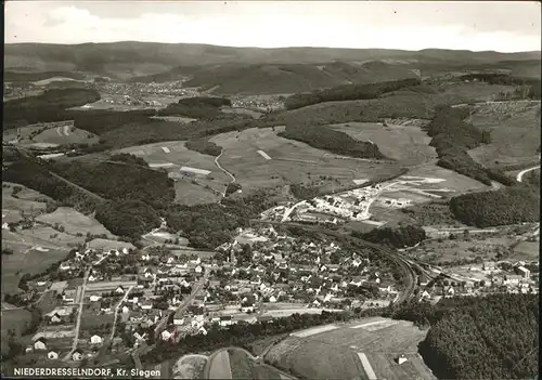 Niederdresselndorf Flugaufnahme Kat. Burbach