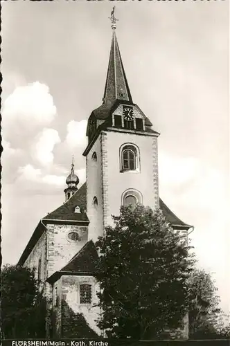 Floersheim Main Kath.Kirche / Floersheim am Main /Main-Taunus-Kreis LKR