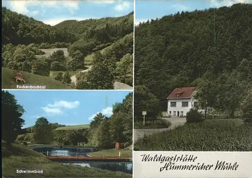 Huemmerich Westerwald Schwimmbad Fockenbachtal Waldgaststaette Huemmericher Muehle / Huemmerich /Neuwied LKR