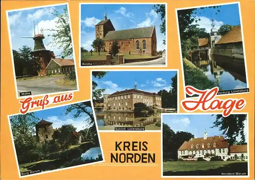 Hage Ostfriesland Burg Berum Muehle / Hage /Aurich LKR