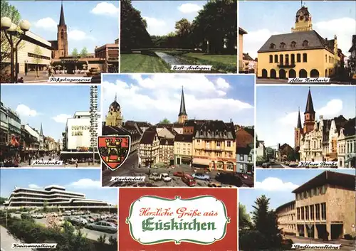 Euskirchen Fussgaengerzone Marktplatz Kreisverwaltung Kat. Euskirchen