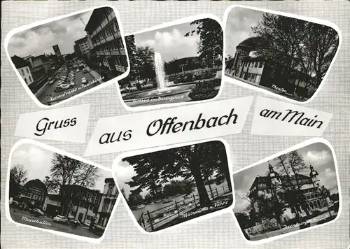 Offenbach Kaiserstrasse Theater Isenburger Schloss Kat. Offenbach am Main