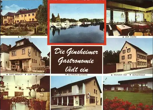 Ginsheim Gustavsburg Nonnenau Buergerhaus Ratskeller Kat. Ginsheim Gustavsburg