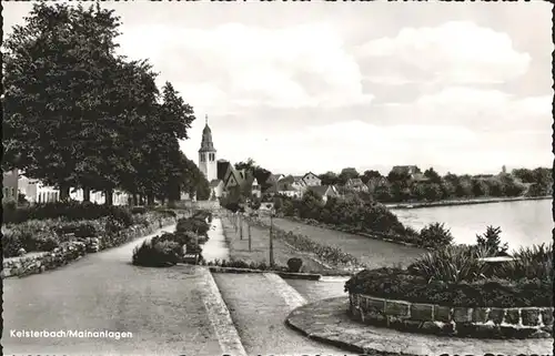 Kelsterbach Kirche Mainpartie Kat. Kelsterbach