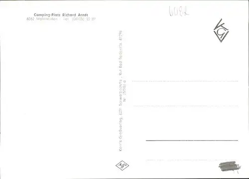 Moerfelden Campingplatz Richard Arndt Kat. Moerfelden Walldorf