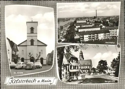 Kelsterbach Bergstrasse Kirche Mainhoehe Kat. Kelsterbach