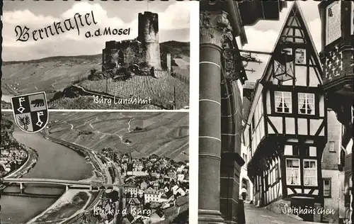 Bernkastel-Kues Burg Landshut Spitzhaeuschen Fachwerk  Kat. Bernkastel-Kues